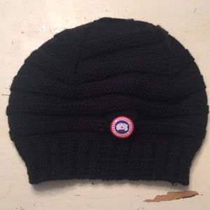 Canada Goose knit hat black